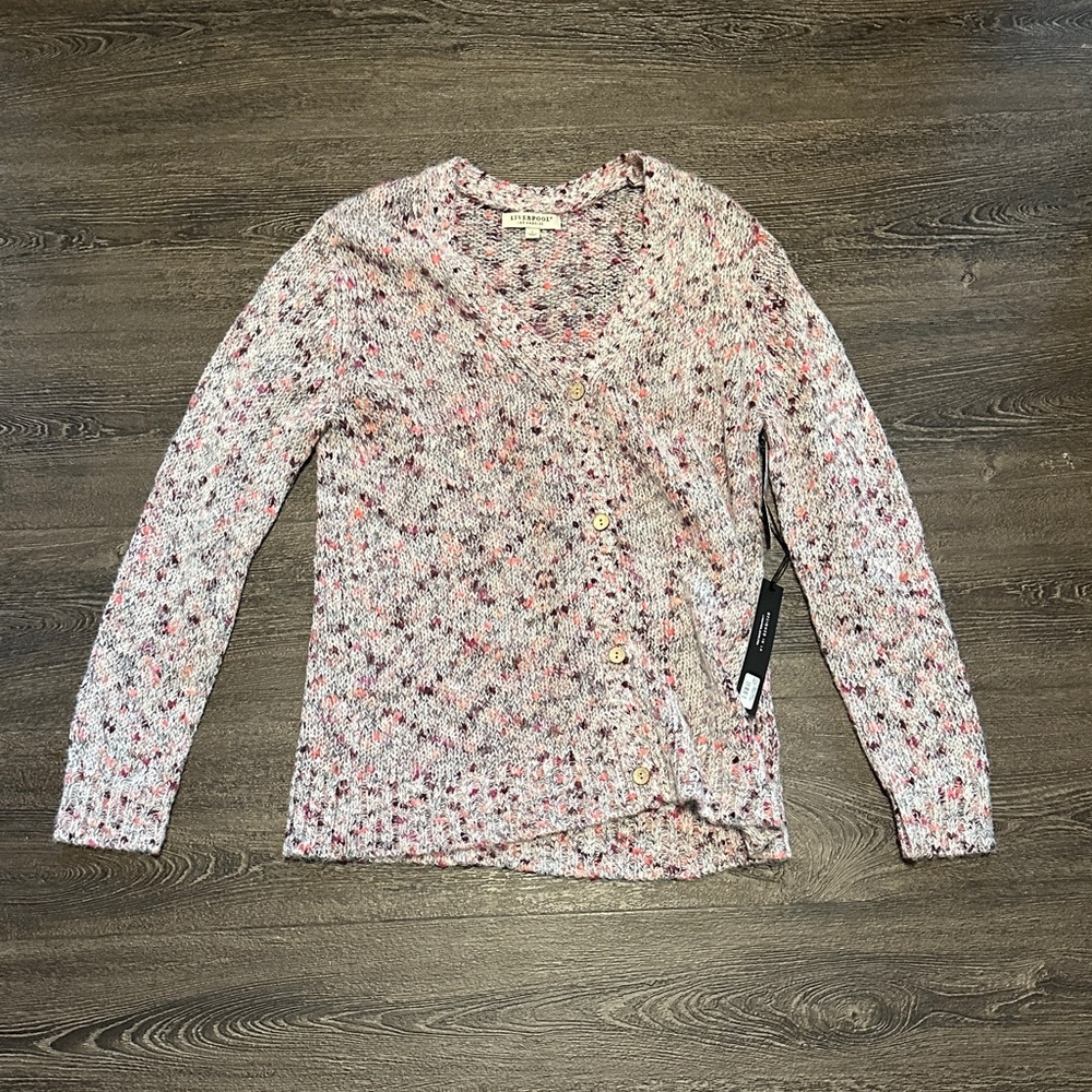 Liverpool Multicolor Button-Up Cardigan
